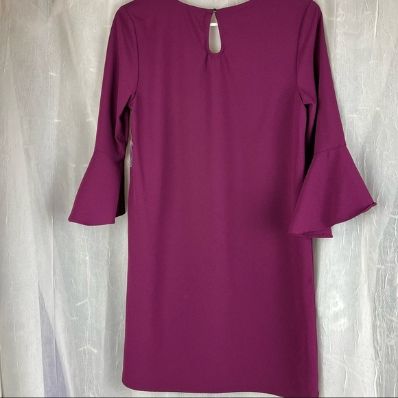 Attention brand shift dress with flounce sleeves - Picture 7 of 10